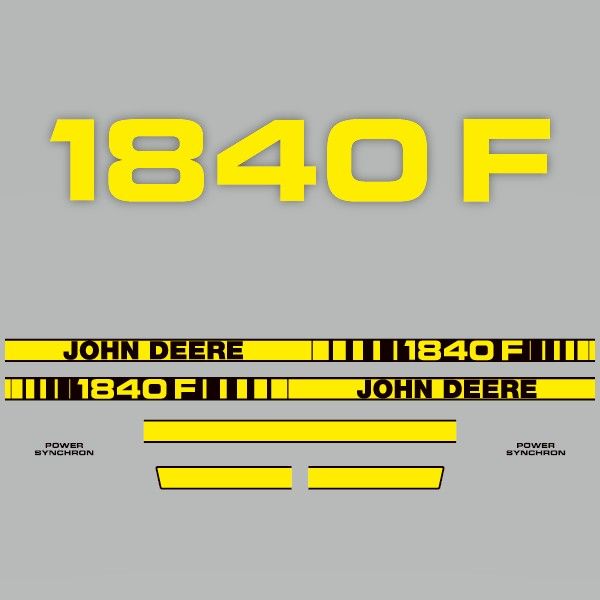 Decal Kit John Deere 1840F