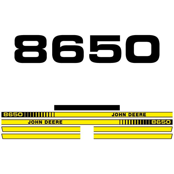 Stickerset John Deere 8650