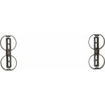 License plate holder set plastic for 520x110mm
