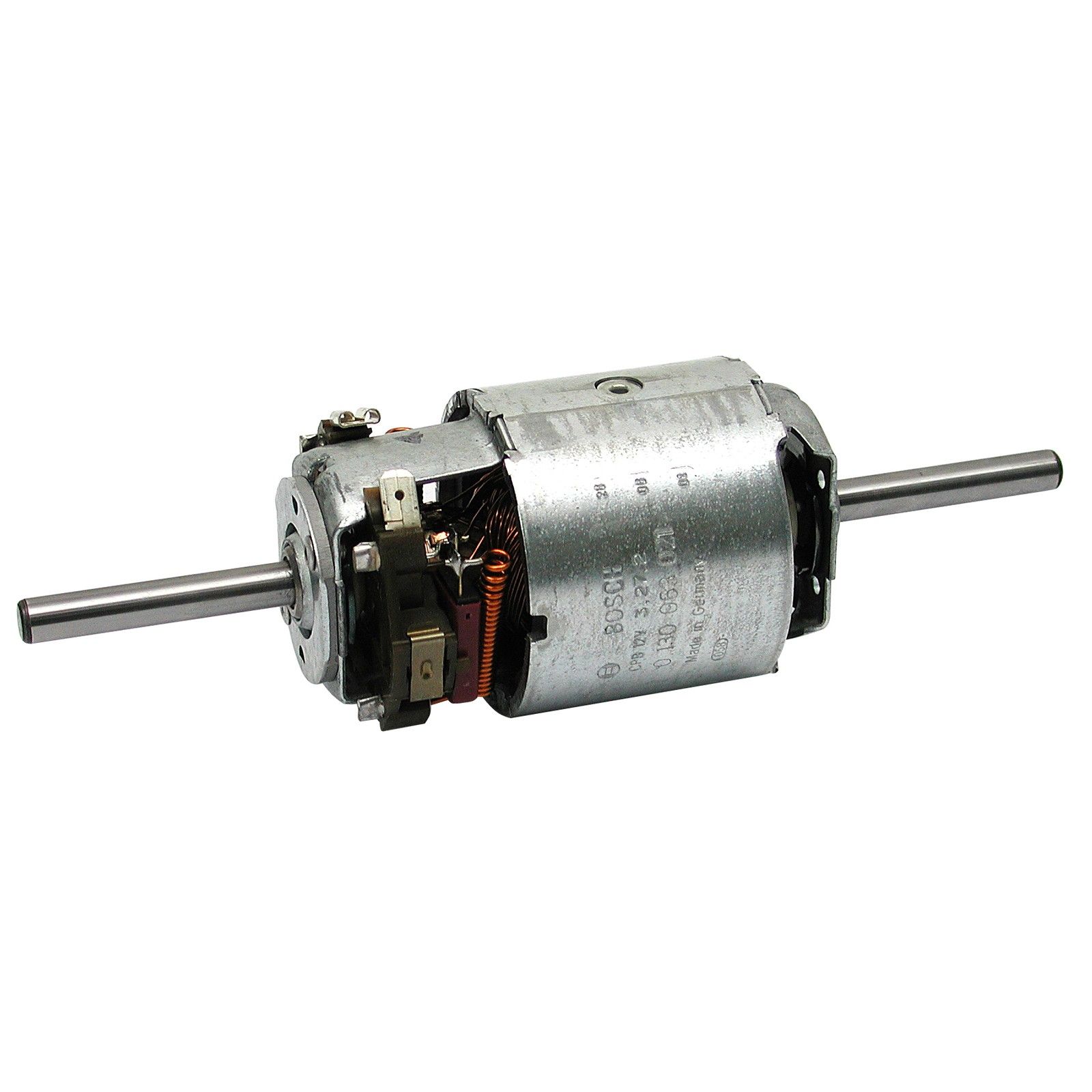 Cab heater motor L 222x8 mm