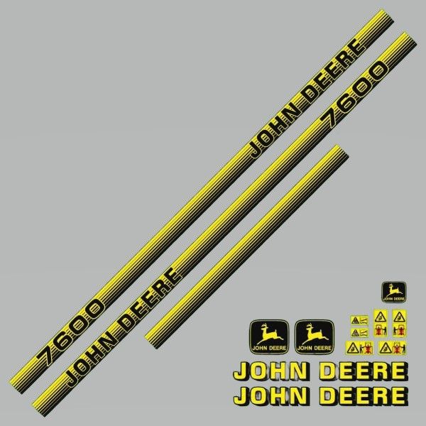 Stickerset John Deere 7600