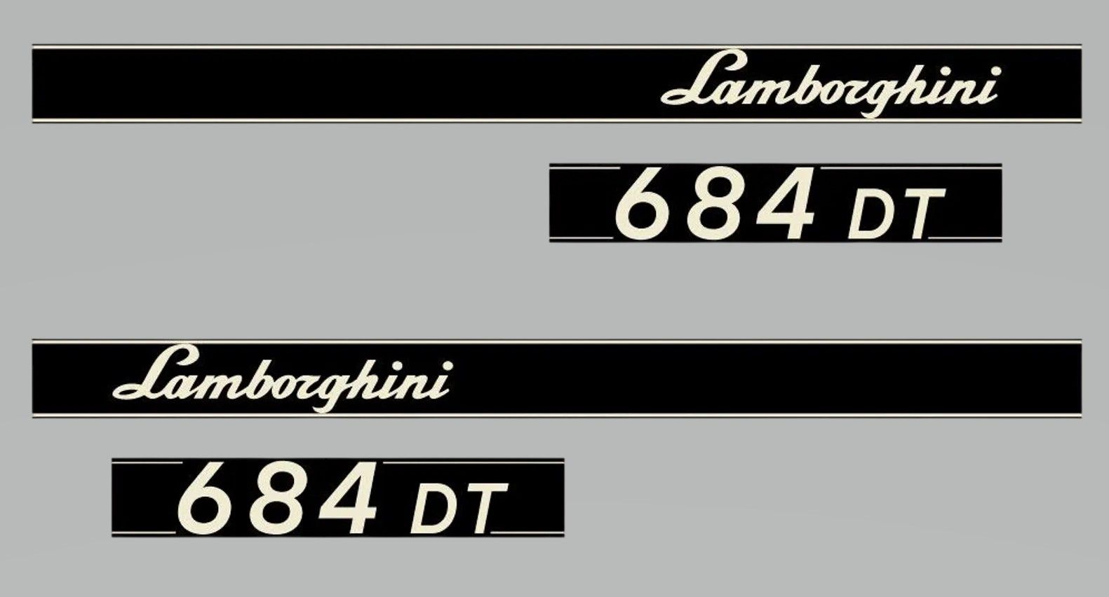 Stickerset Lamborghini 684 DT