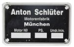 Commission plate Schlüter