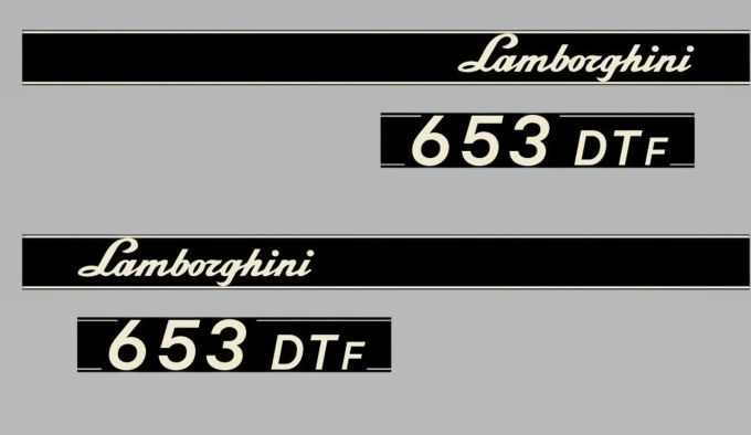 Stickerset Lamborghini 653 DTF