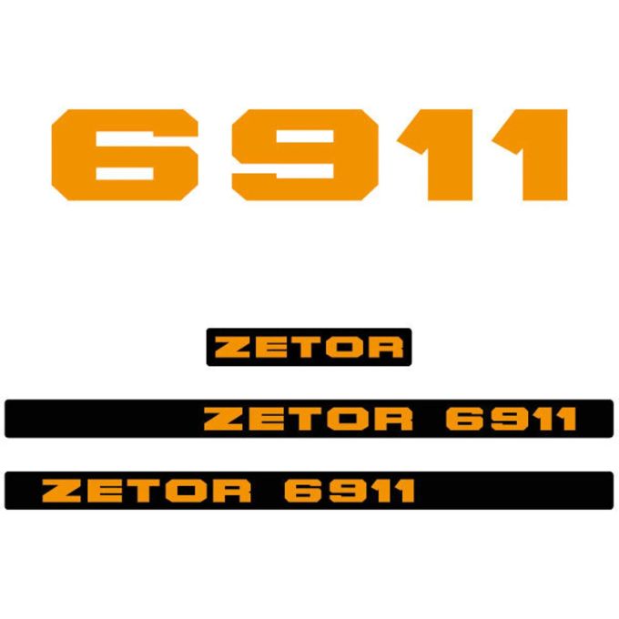 Stickerset Zetor 6911