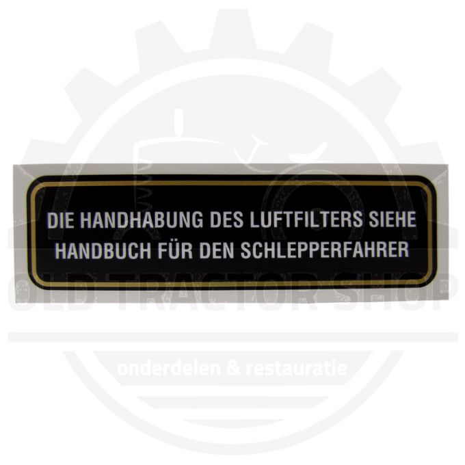 Filtre à air autocollant