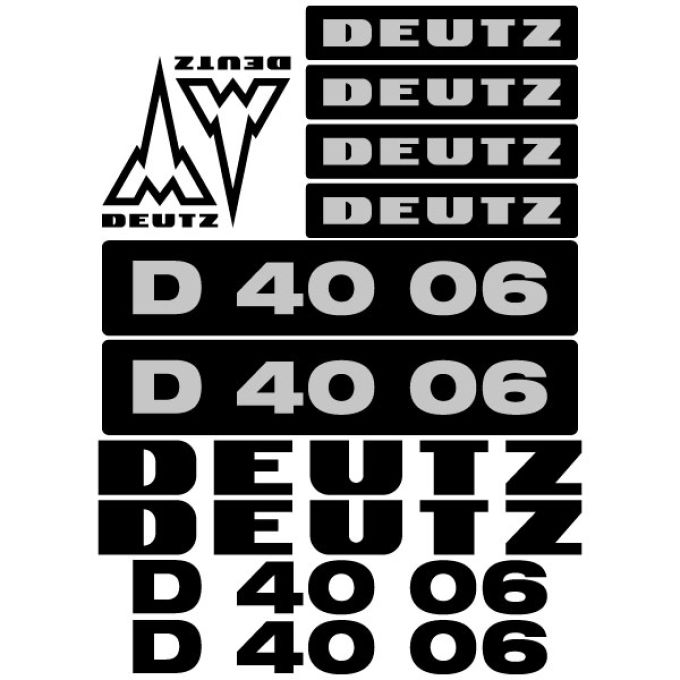 Stickerset Deutz D40-06