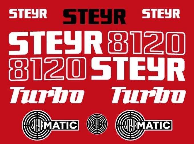 Kit autocollants latéraux Steyr 8120 turbo