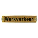 Bord "Werkverkeer" 350x70 mm