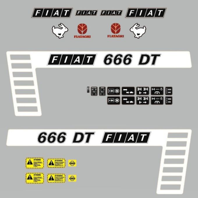 Stickerset Fiat 666 DT