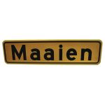 Bord "Maaien" aluminium