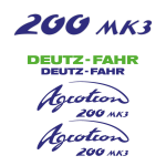 Stickerset Deutz-Fahr Agrotron 200 MK3