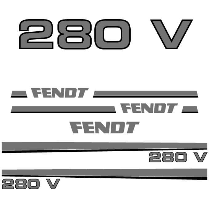 Stickerset Fendt 280 V