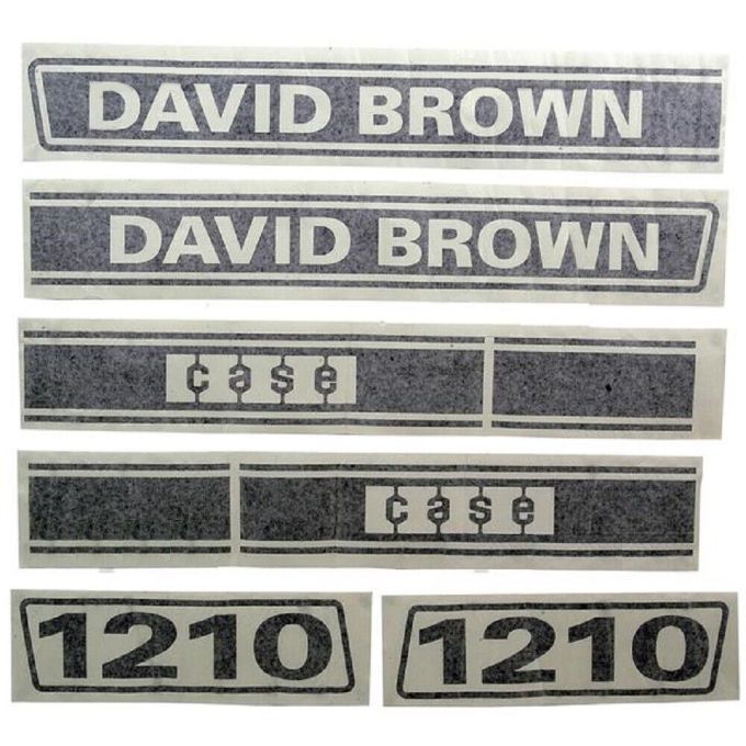 Kit autocollants latéraux David Brown 1210