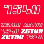 Stickerset Zetor 7540