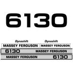 Kit autocollants latéraux Massey Ferguson 6130