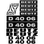 Stickerset Deutz D40-06