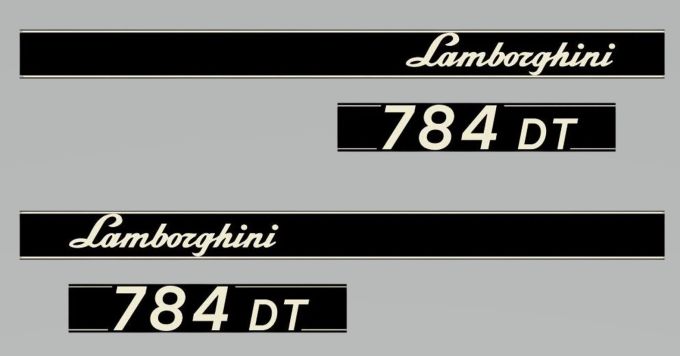 Stickerset Lamborghini 784 DT