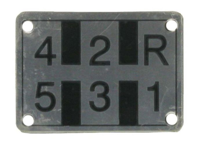 Typeplaatje Hanomag Schakelpatroon