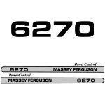 Kit autocollants latéraux Massey Ferguson 6270