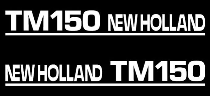 Kit autocollants latéraux New Holland TM150