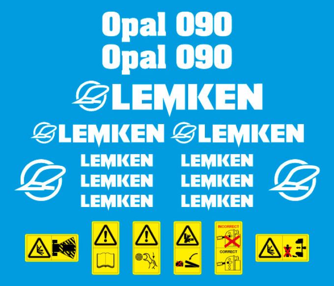 Stickerset Lemken Opal 090