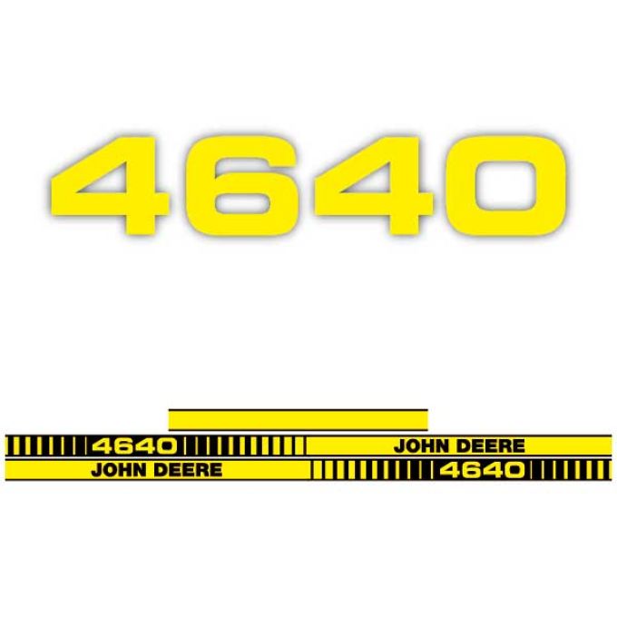 Kit autocollants latéraux John Deere 4640