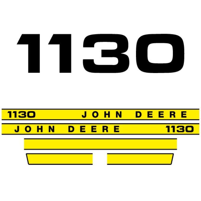 Kit autocollants latéraux John Deere 1130