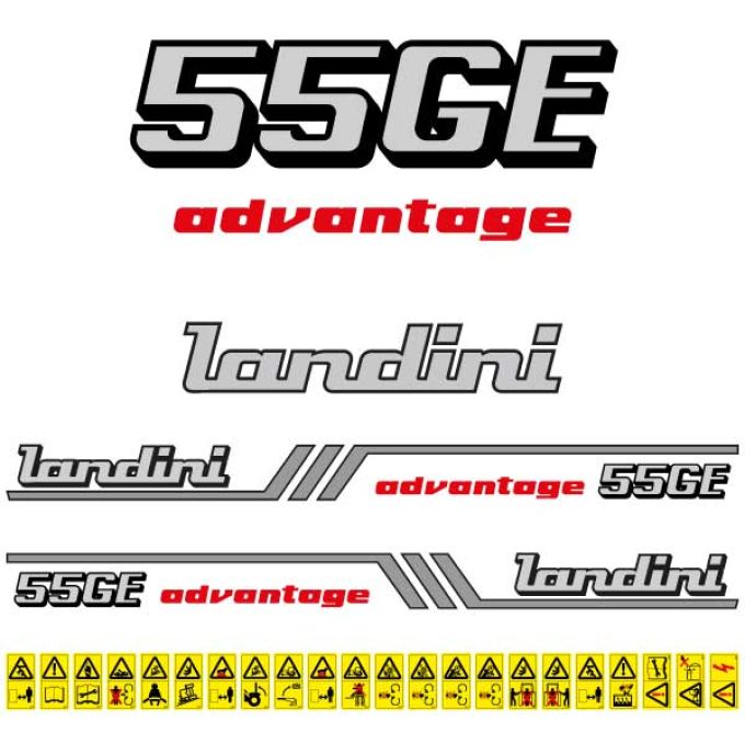 Stickerset Landini Advantage 55 GE