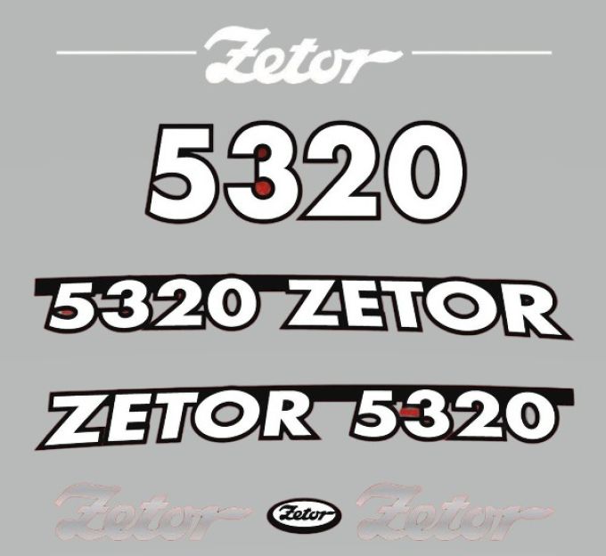 Stickerset Zetor 5320 (2005)