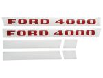 8411 Stickerset Ford 4000