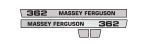64533 Stickerset Massey Ferguson 362