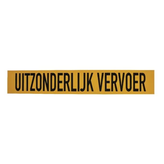 Sticker UITZONDERLIJK VERVOER