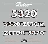 Stickerset Zetor 5320 (2005)