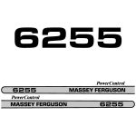 Kit autocollants latéraux Massey Ferguson 6255