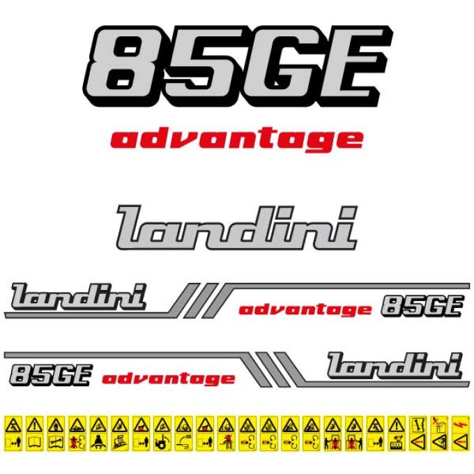Stickerset Landini Advantage 85 GE