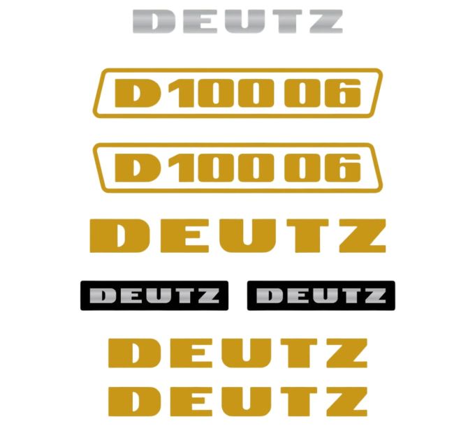 Stickerset Deutz D100-06