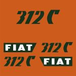 Stickerset Fiat 312 C