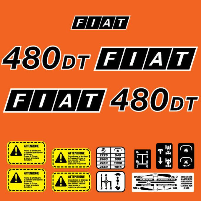 Stickerset Fiat 480 DT