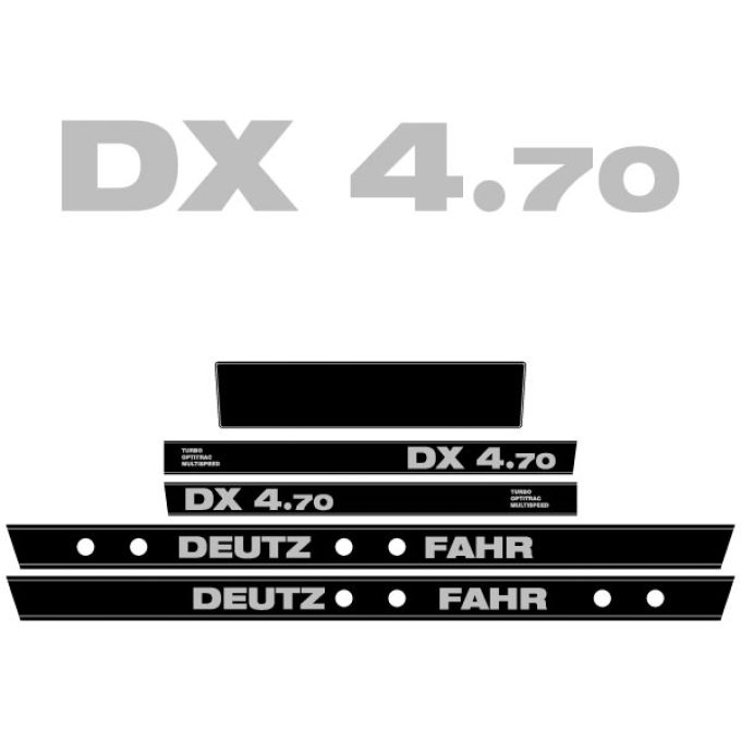 Stickerset Deutz Fahr DX 4.70