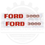 8535 Stickerset Ford 3000 voor 1968