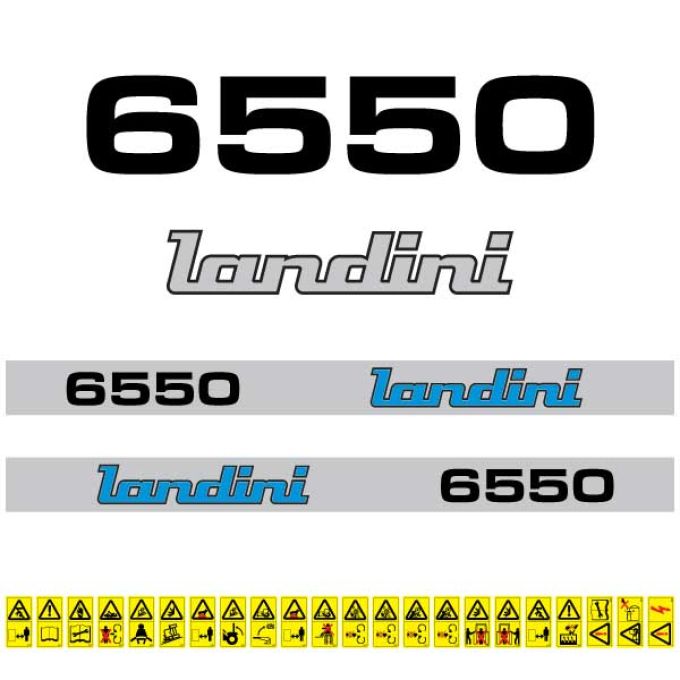 Stickerset Landini 6550 (1986)