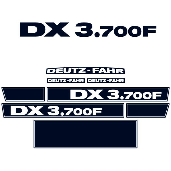 Stickerset Deutz Fahr DX 3.700F