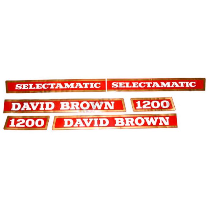 Kit autocollants latéraux David Brown 1200 Selectamatic