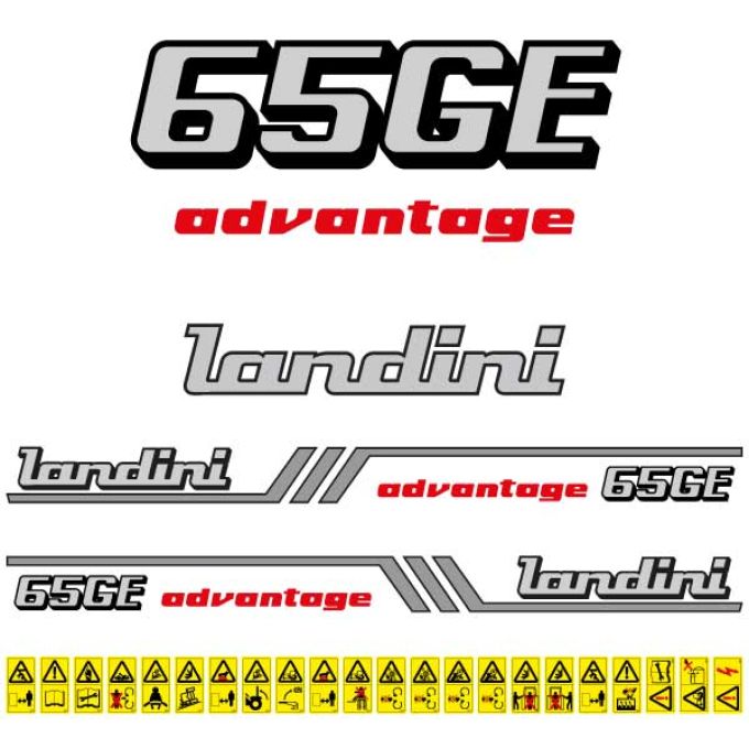 Stickerset Landini Advantage 65 GE