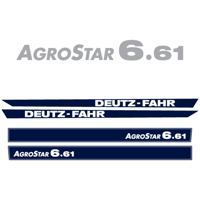 Stickerset Deutz AgroStar 6.61