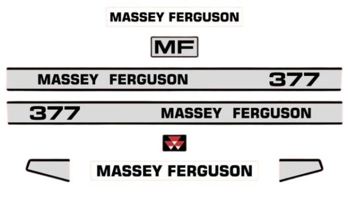 Stickerset Massey Ferguson 377