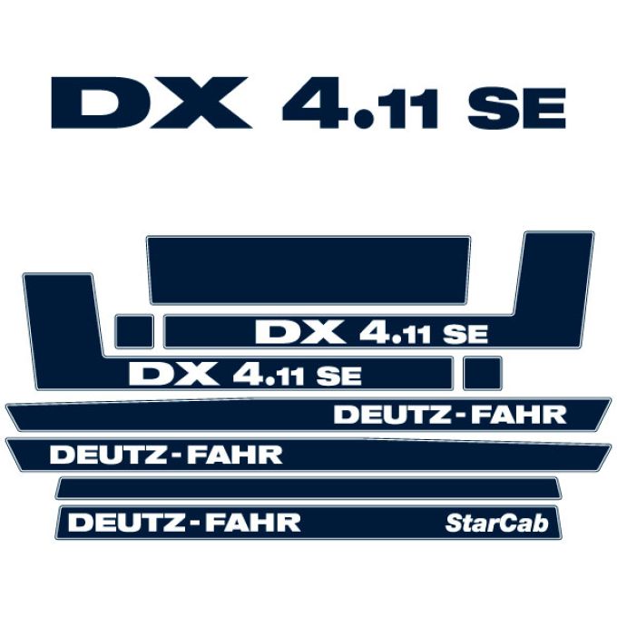 Stickerset Deutz Fahr DX 4.11 SE