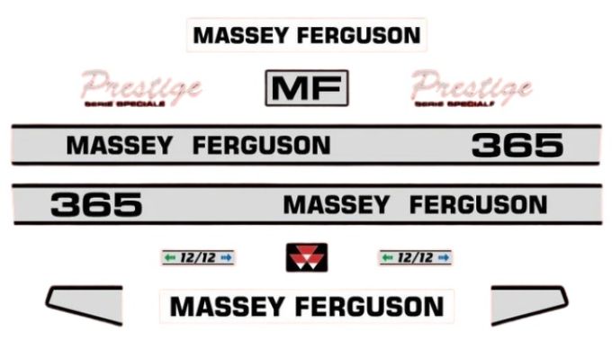 Stickerset Massey Ferguson 365