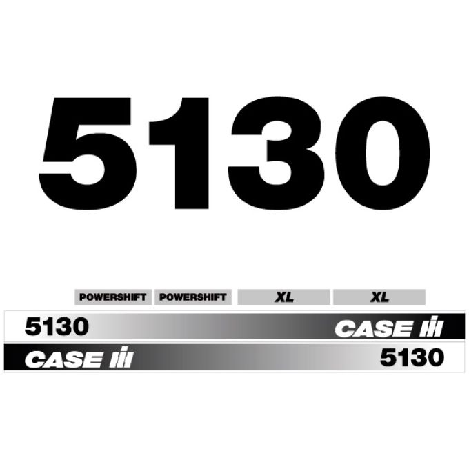 Stickerset Case 5130 XL Powershift